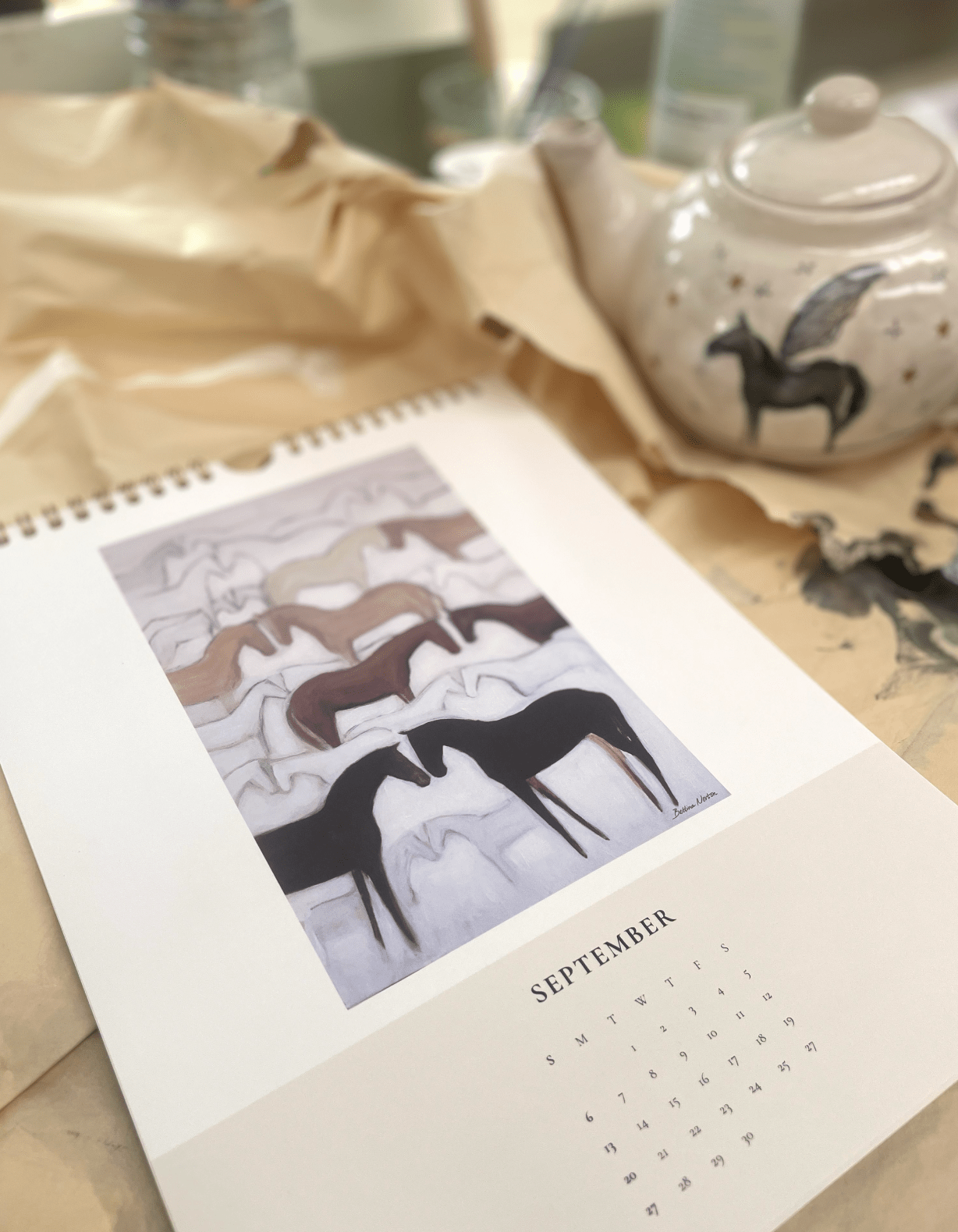 2026 Original Horse Paintings Equestrian Calendar