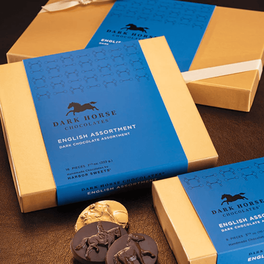 Dark Horse 8 Piece Dark Chocolate English Collection