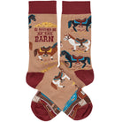 "Rather Be At The Barn" Socks