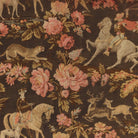 Pink and Brown Equestrian Fabric Print Decorative Tray