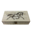 Equestrian Engraved Bone Box