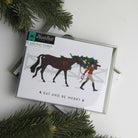 Eat & Be Merry Equestrian Christmas Card