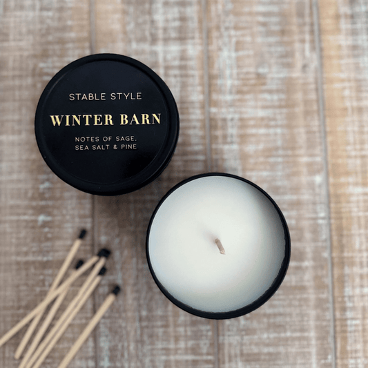 Stable Style Candle Tin - Winter Barn