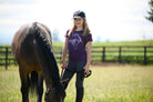 Kerrits Junior Equine Embrace Tee Velvet Plum