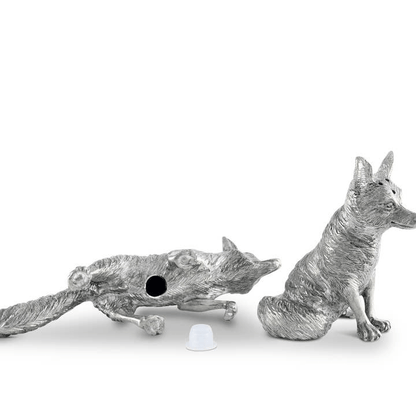 Salt & Pepper Pewter Foxes