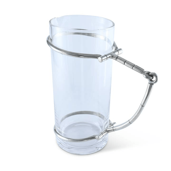 Horse Bit Glass Pitcher