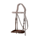 Dy'on New English Collection Leather Covered Rope Noseband