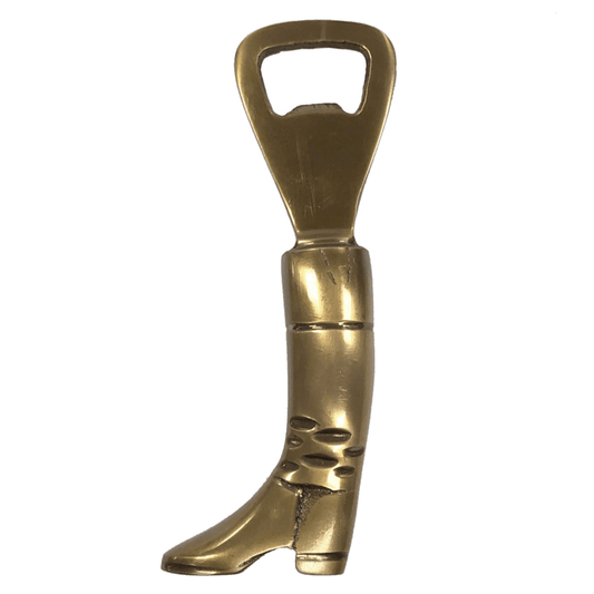 Antiqued Brass Equestrian Riding Boot Bottle Opener