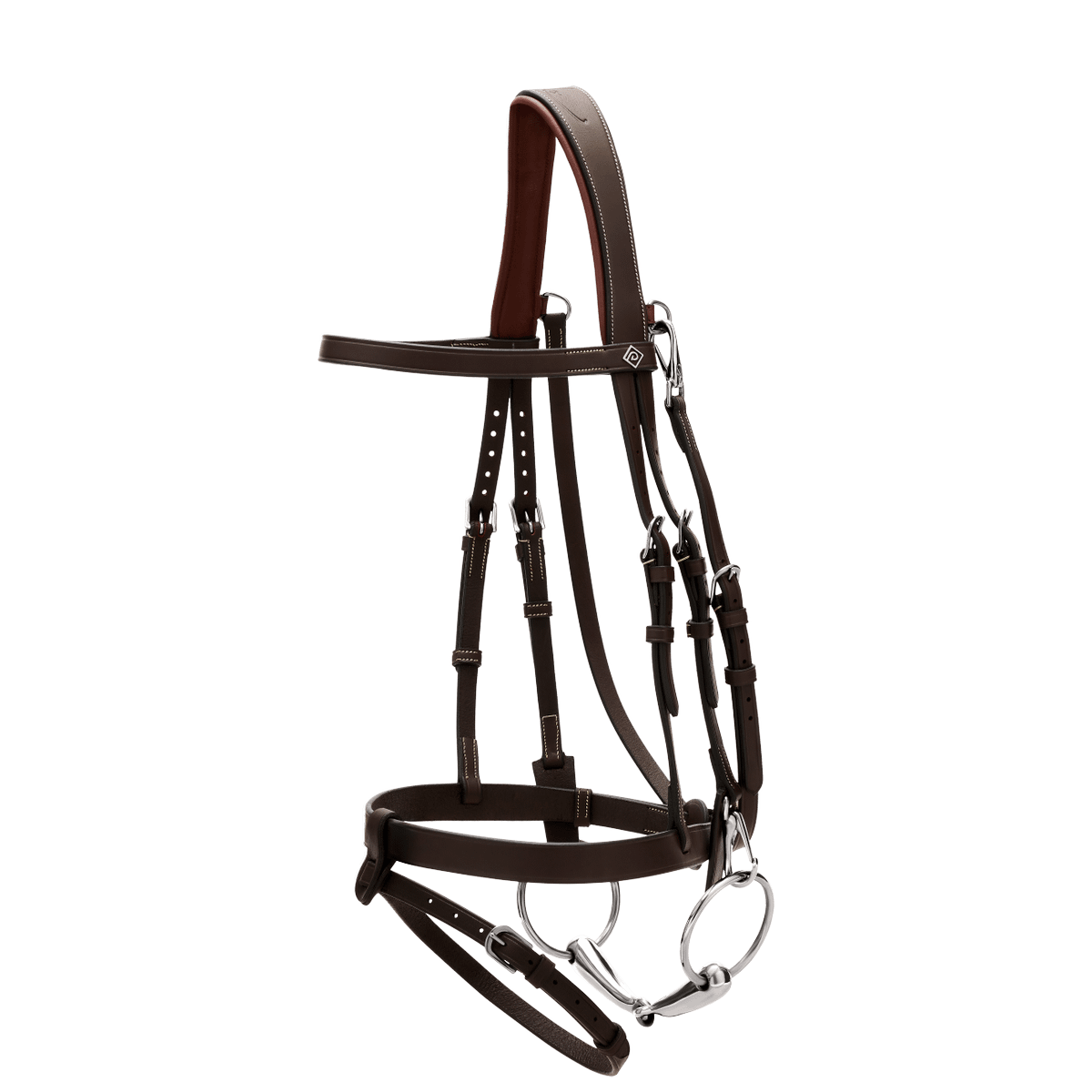 Dy'on Working Collection Flat Leather Bridle with Snap Hooks