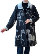 Equestrian Black & White Reversible Coat