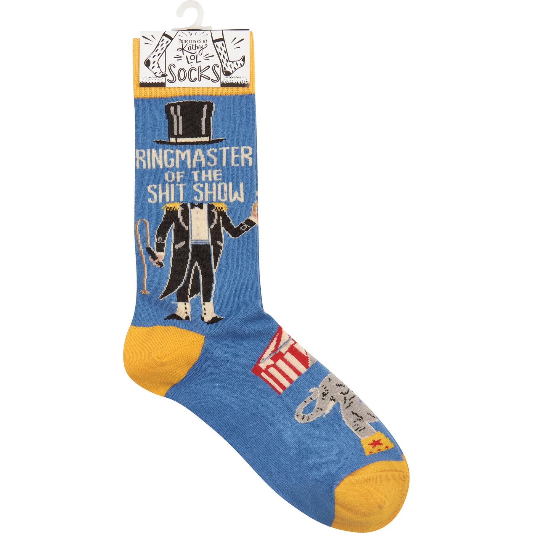 Ringmaster Of The Shitshow Socks