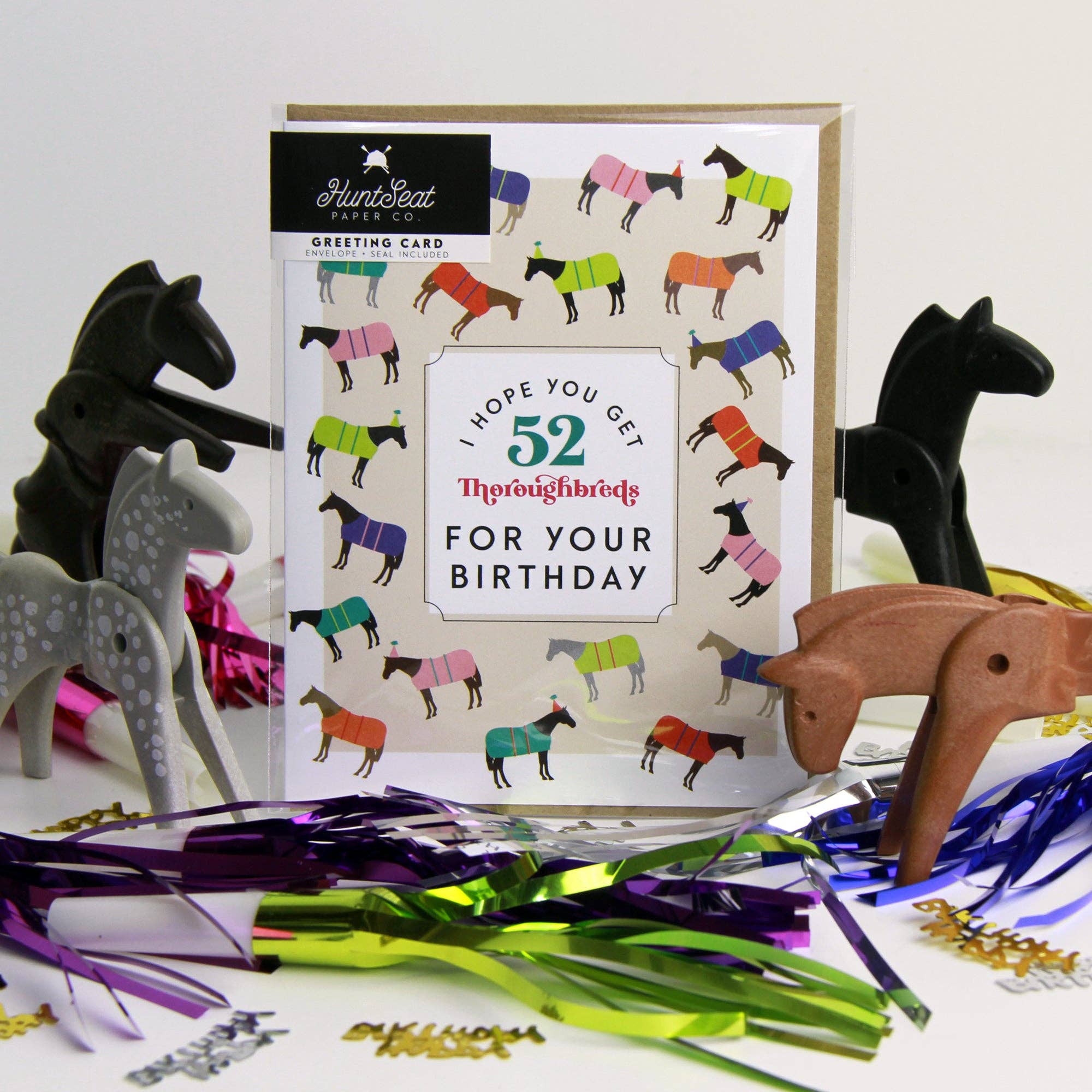 52 Thoroughbreds Birthday Card 