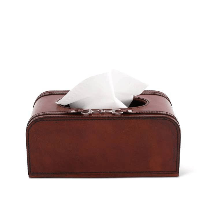 Leather Bit Tissue Box