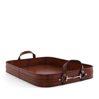 Leather Bit Serving Tray