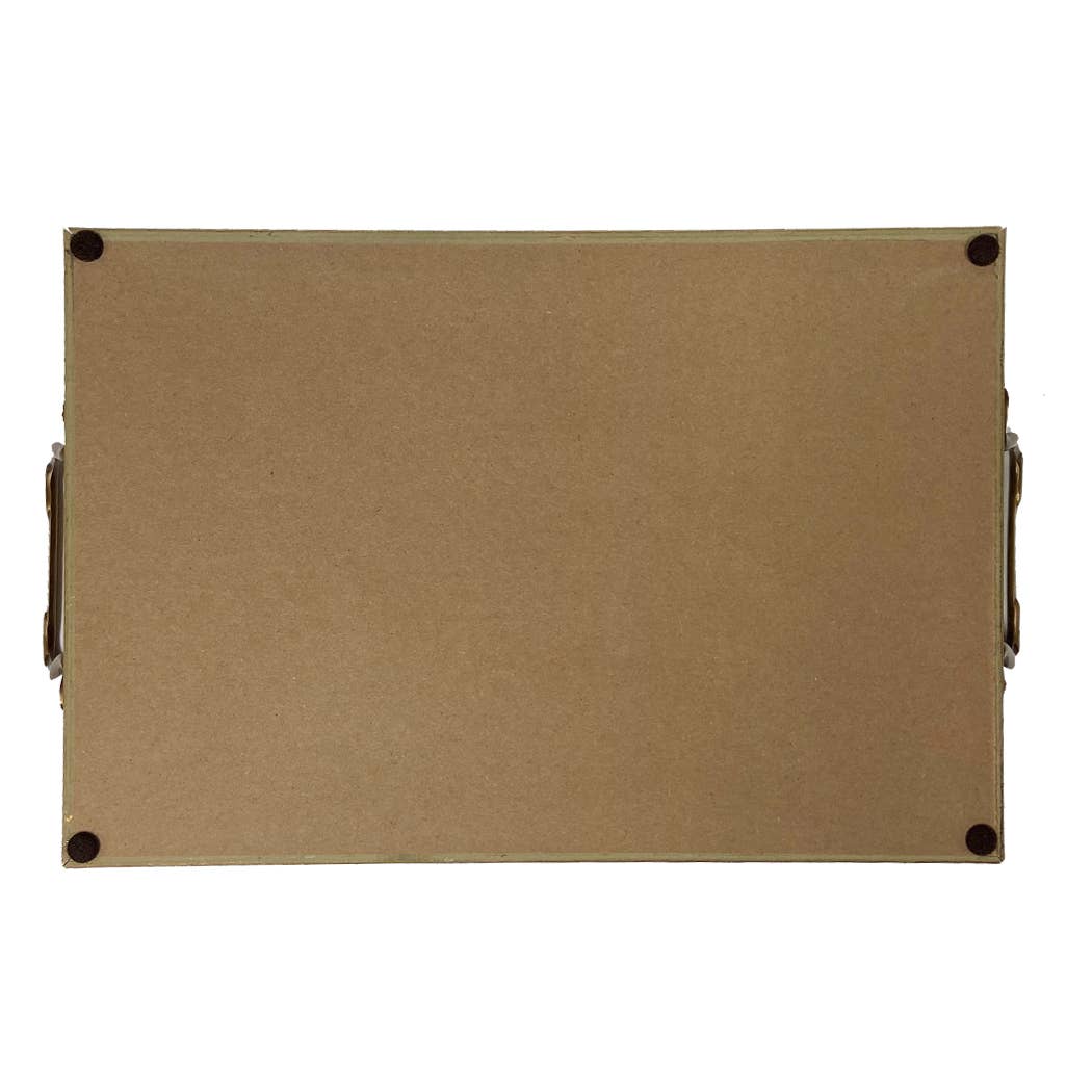Saddled Horse Tray with Brass Handles