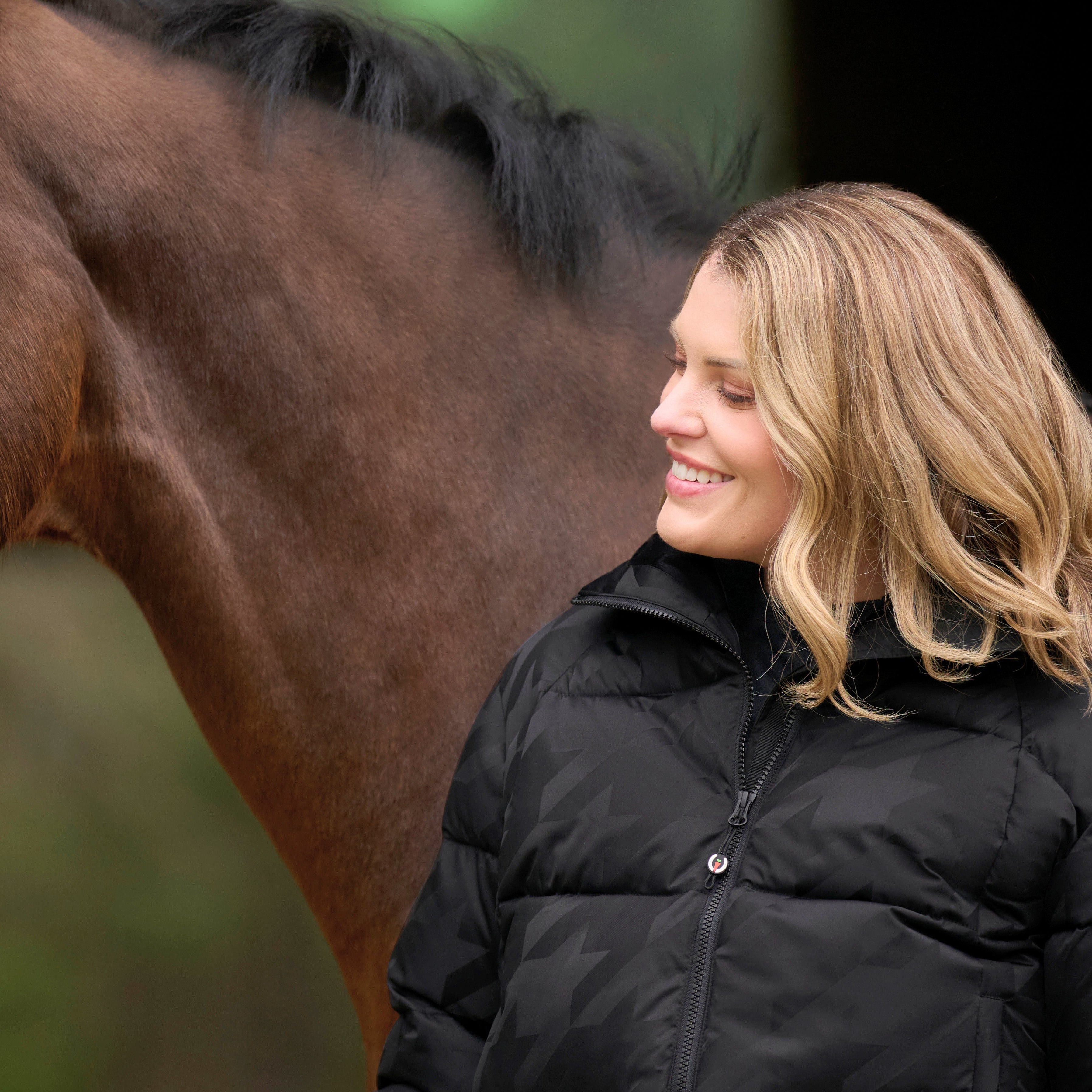 Kerrits Skyline Houndstooth Puffer Jacket