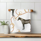 Equestrian Waffle Weave Kitchen Towel - Horse & Bits