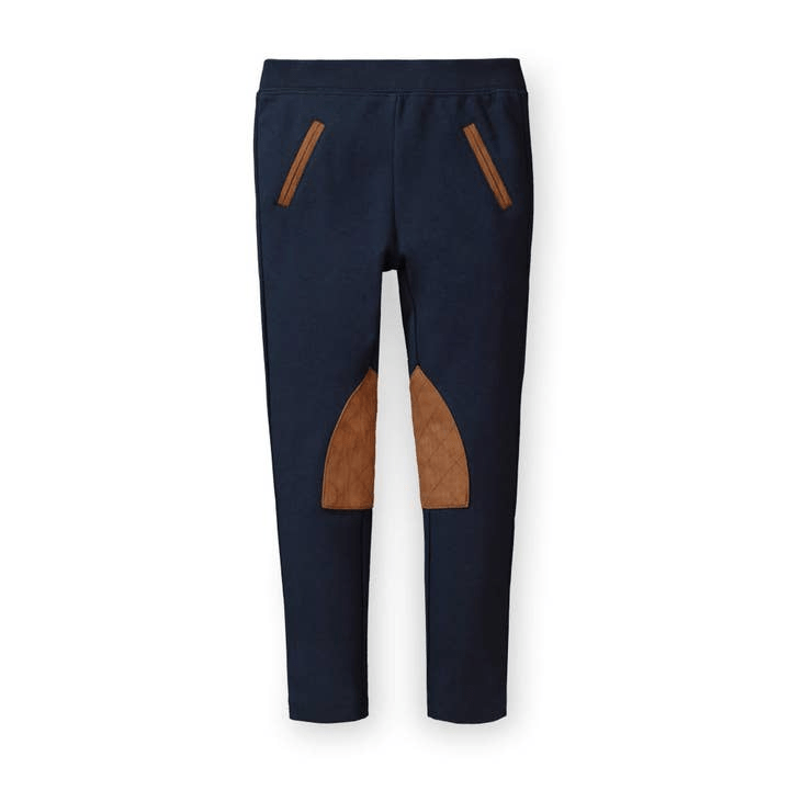 H&H Junior Ponte Riding Pant - Navy