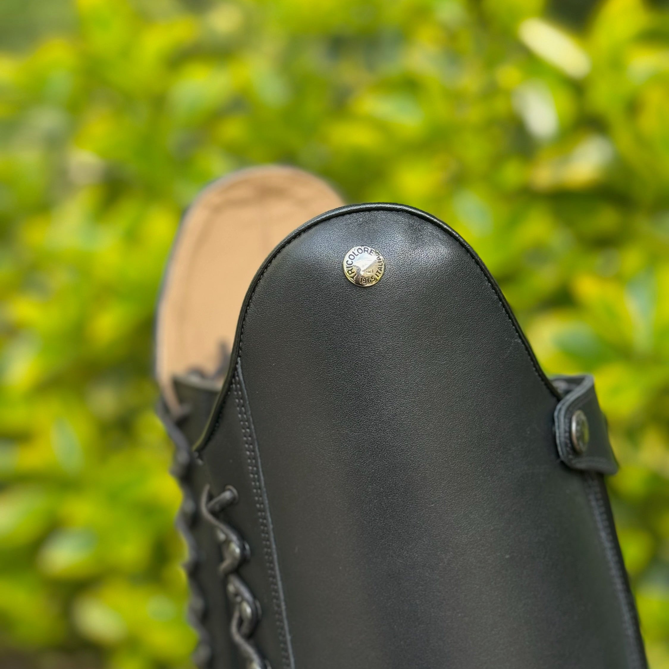 DeNiro Tricolore Ionio Dress Lace Up Tall Boot - Smooth Black