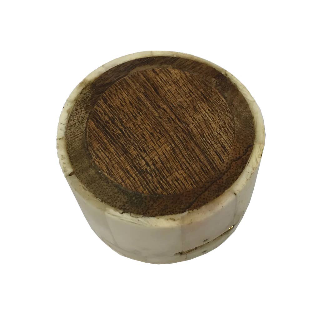 Horse Head Round Trinket Bone Box