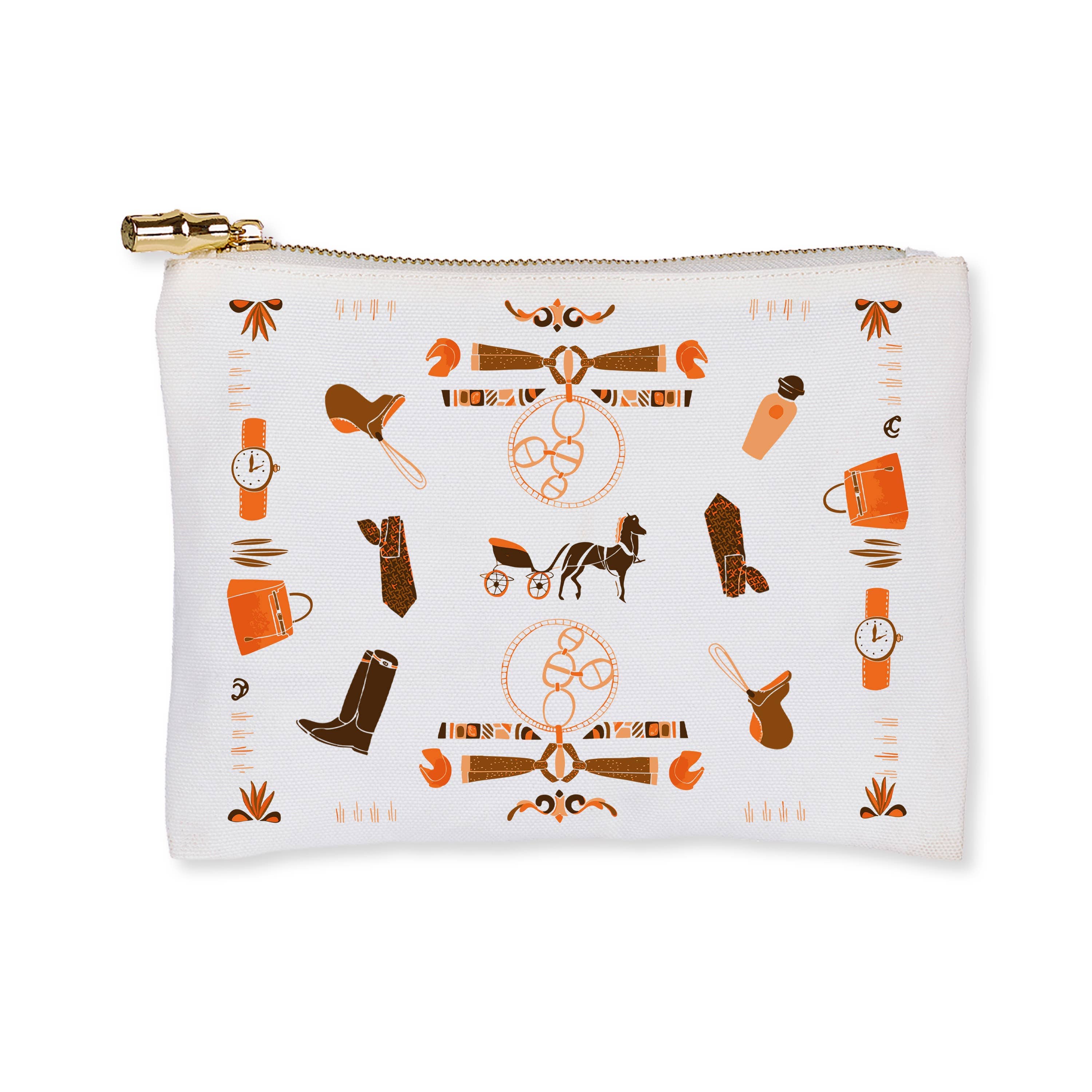 Flat Zip Equestrian Pouch