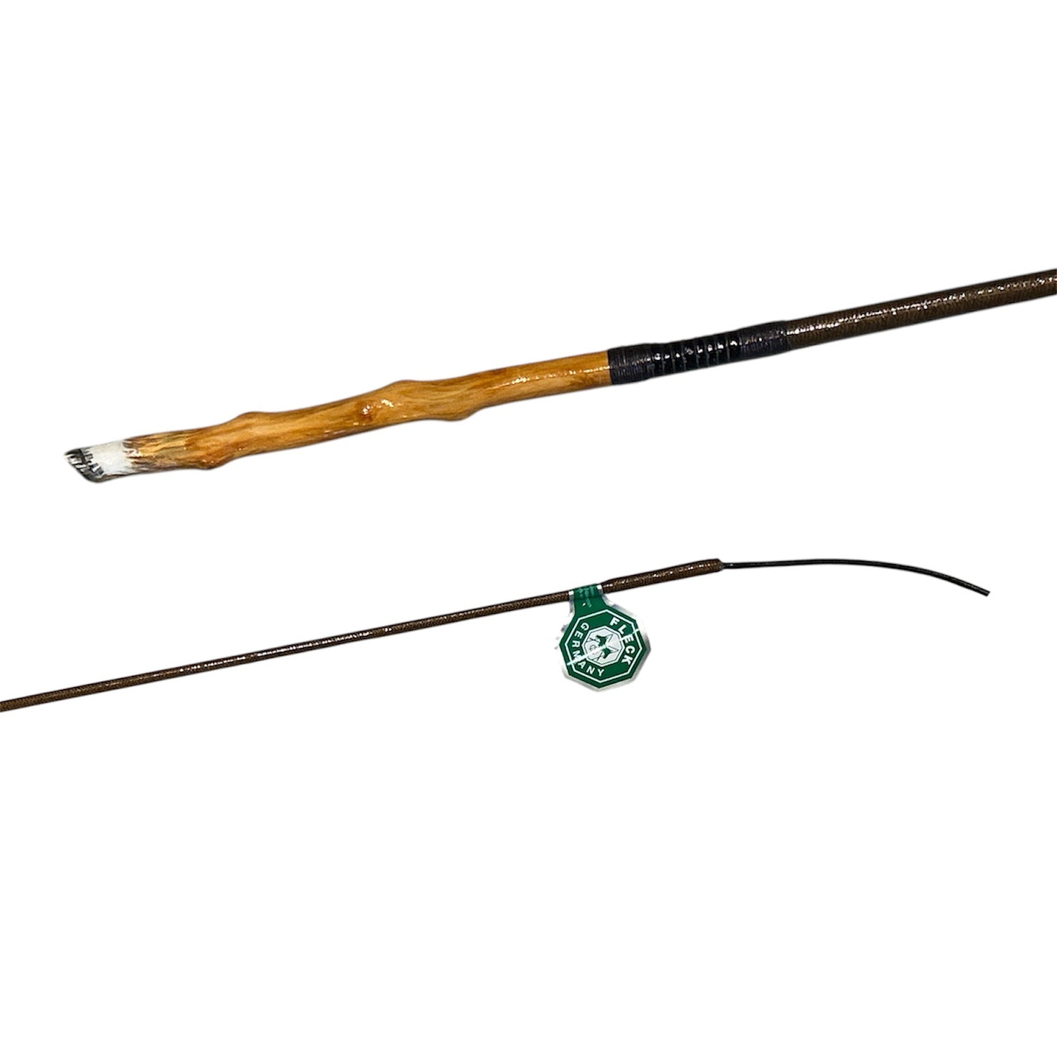 Fleck Dressage Whip with Painted Horse Hoof