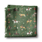 Christmas Equestrian Waffle Weave Kitchen Towel