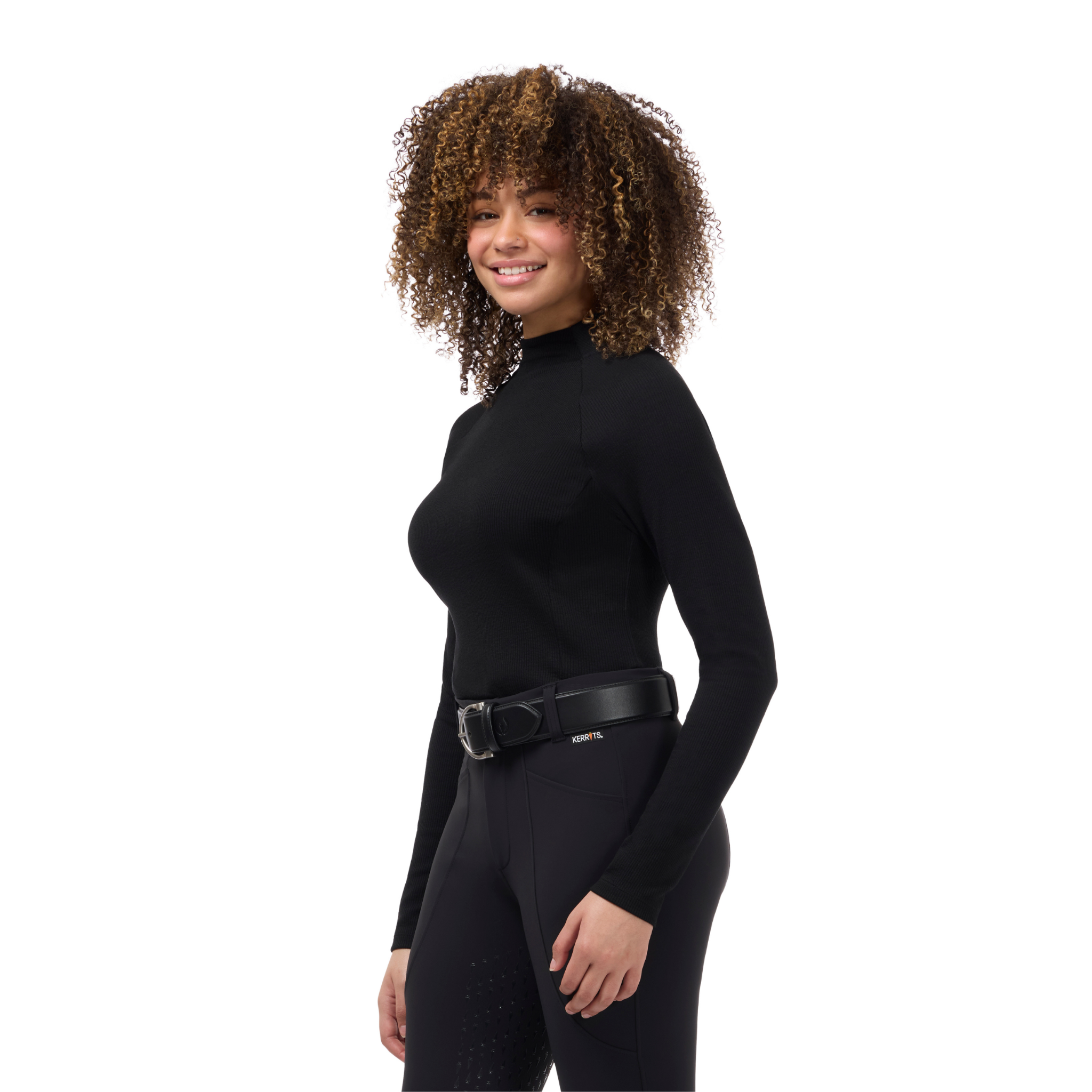 Kerrits Align Textured Mock Neck Shirt