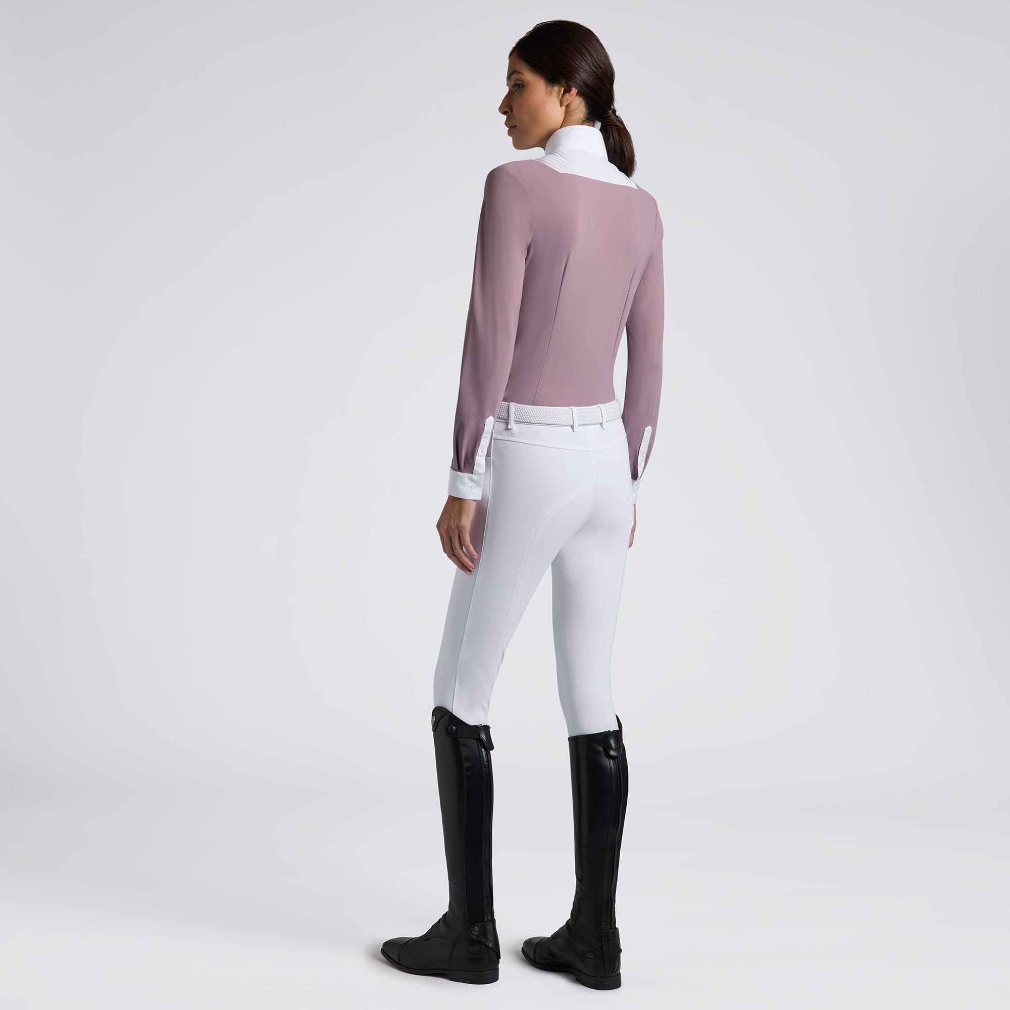 Cavalleria Toscana American Long Sleeve Shirt grape shake