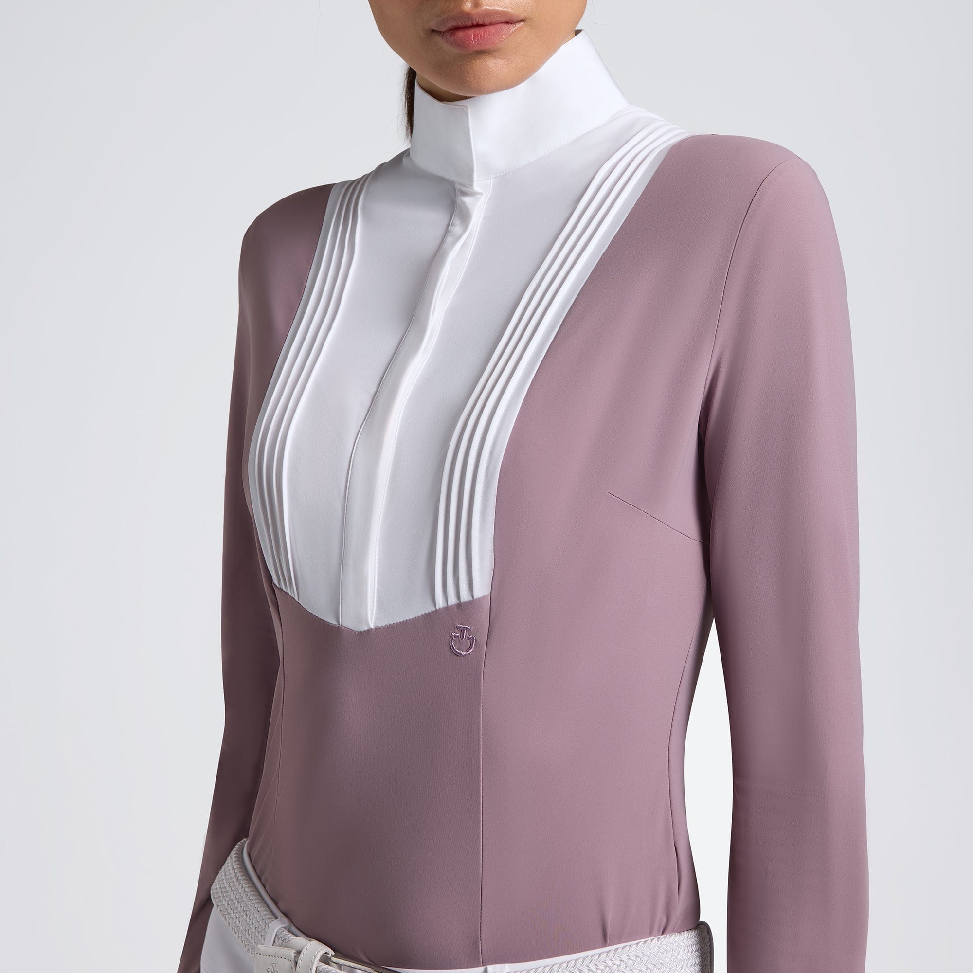 Cavalleria Toscana American Long Sleeve Shirt grape shake