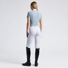 Cavalleria Toscana Perforated Jersey Short Sleeve Competition Shirt - Blue Fog