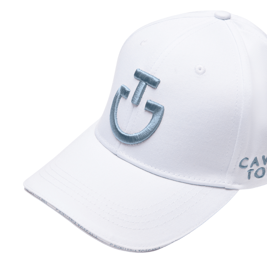 Cavalleria Toscana Cap white & blue fog