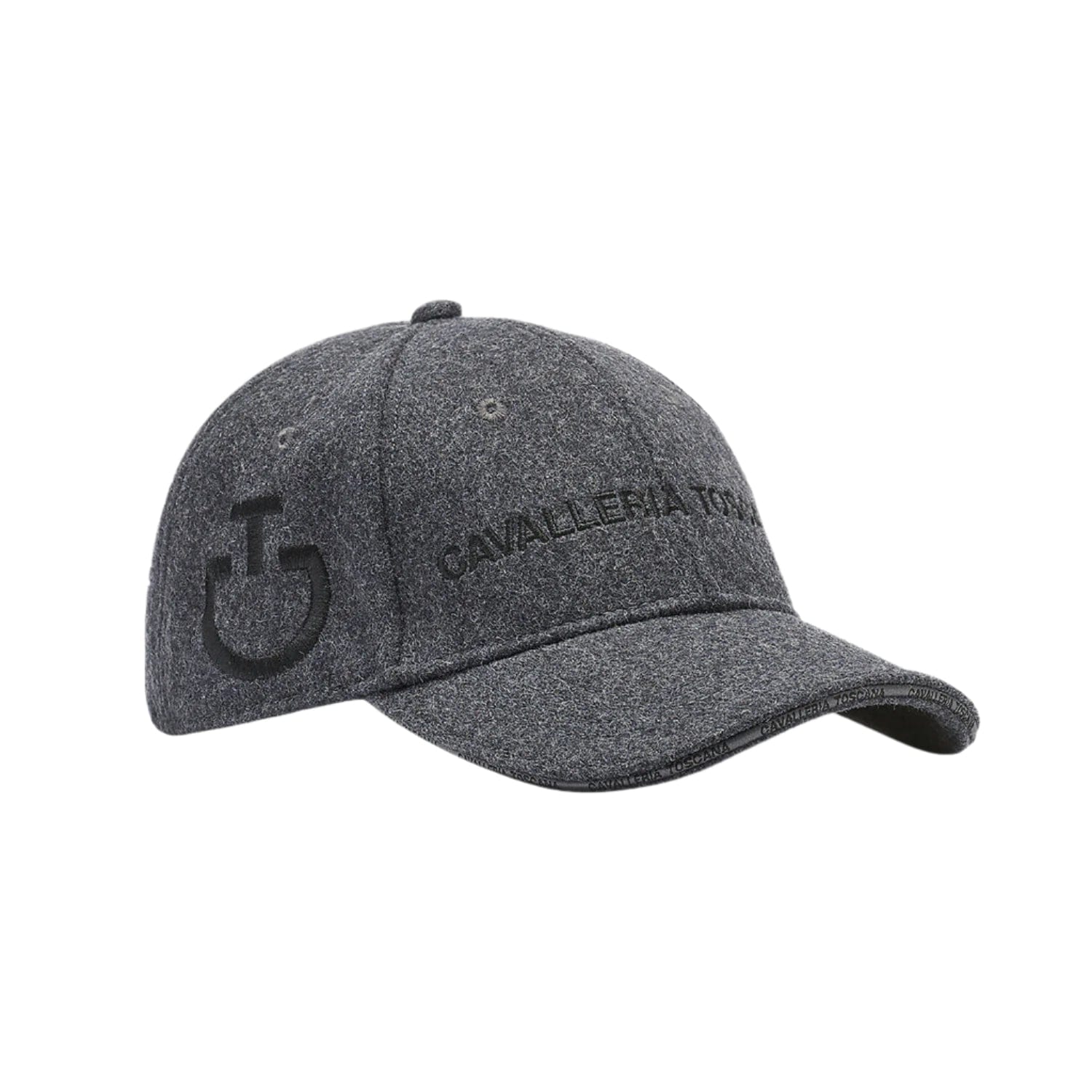 Cavalleria Toscana Wool Baseball Cap charcoal grey