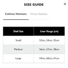 Callisto Size Guide