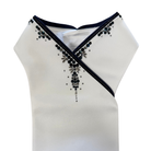 Plastronique Black & Dark Blue Crystal Drip Custom Stock Tie