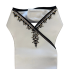 Plastronique Black &  Gold Crystal Drip Custom Stock Tie