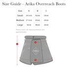 arika over reach size guide