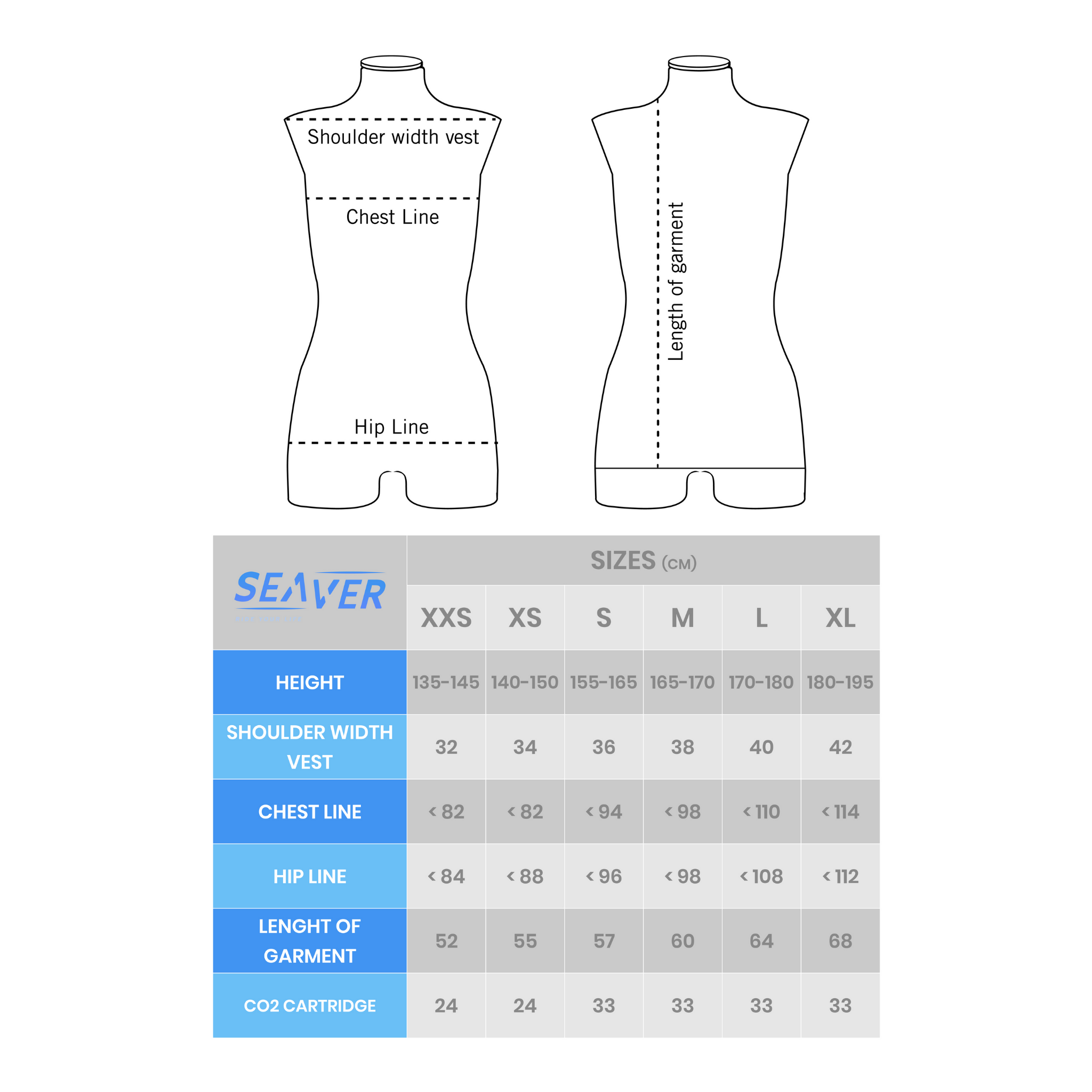 Seaver Safefit Airbag Vest