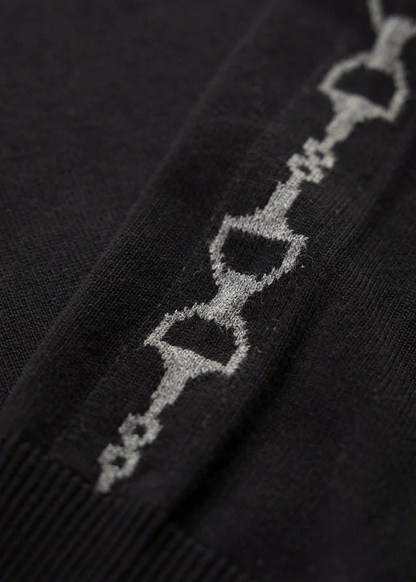 Snaffle Bits Sweater - Black/Sterling 