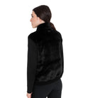Equestro Fur Vest - Black