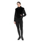 Equestro Fur Vest - Black