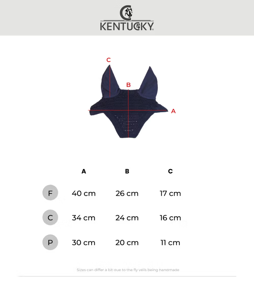 Ear Bonnet size chart