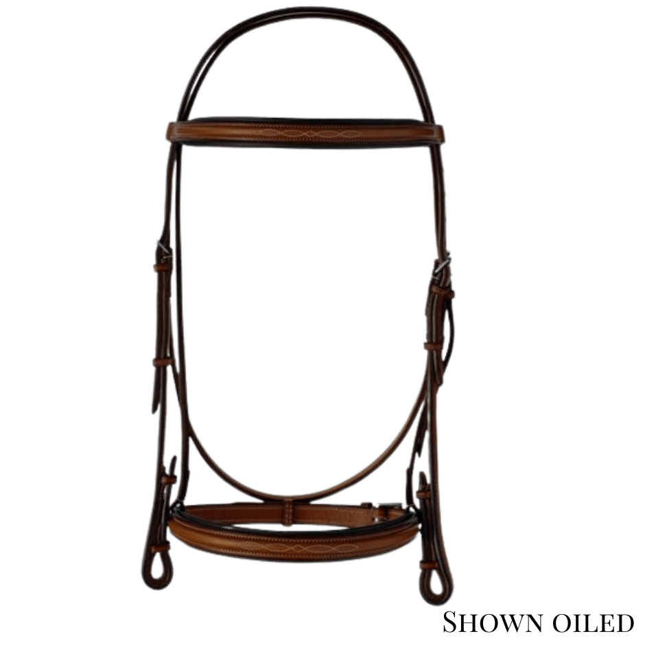 Edgewood Fancy Stitched Padded Raised Bridle - 5/8"