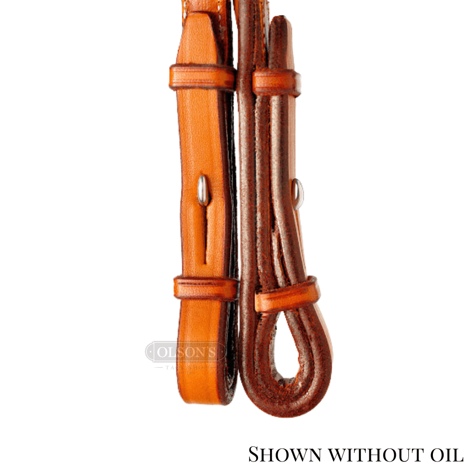 Edgewood Fancy Stitched Raised Laced Rein - 5/8"