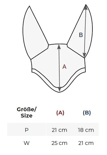 Eskadran Fly Bonnet Size Chart