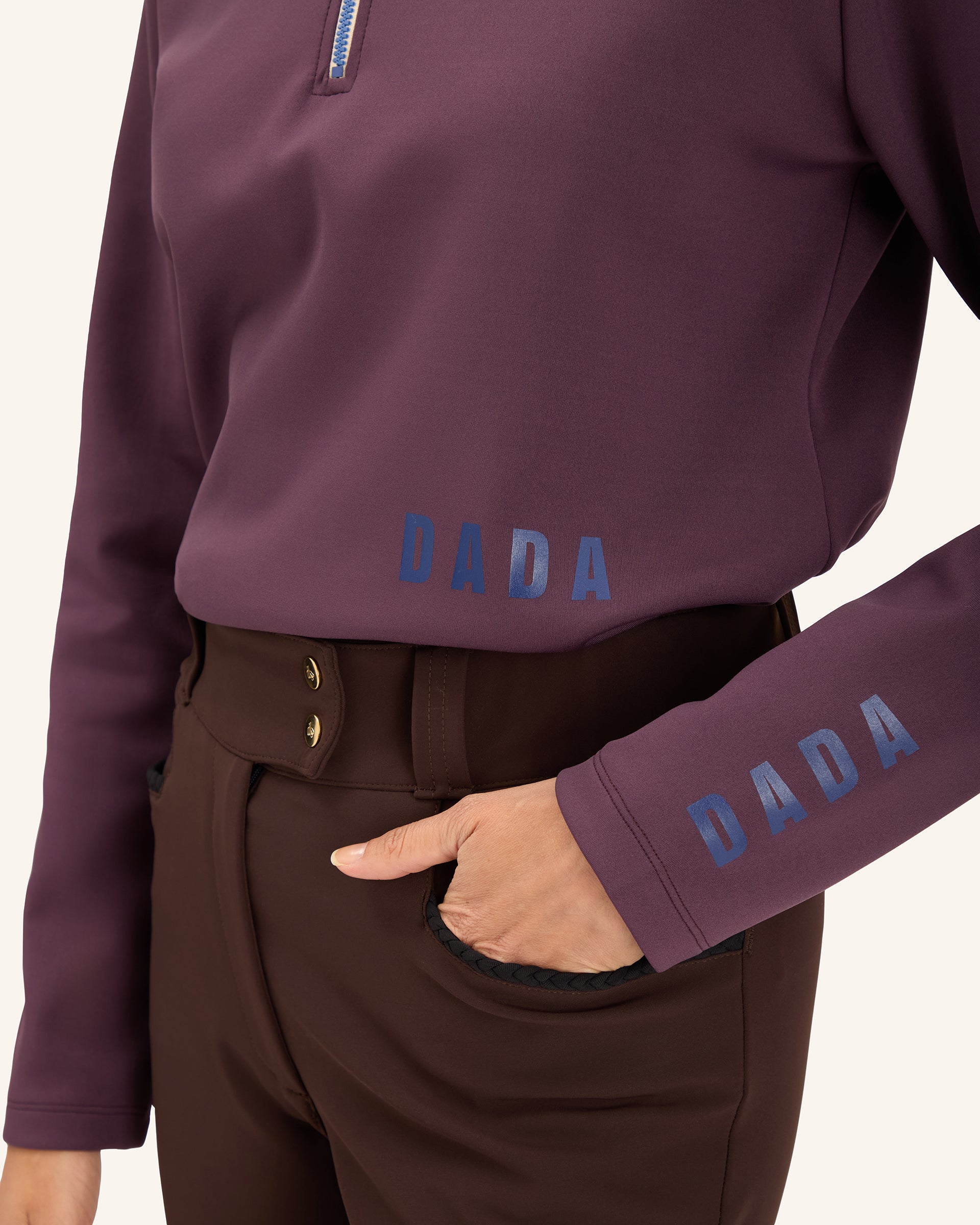 DADA Sport Vanir Zip Sweatshirt - Tannin red