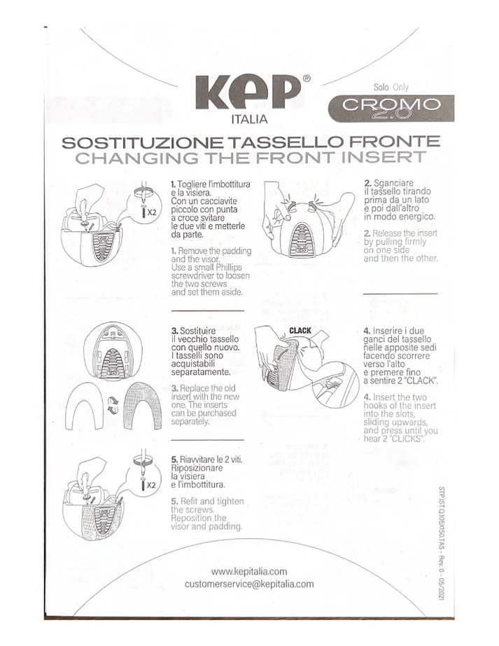 how to change insert