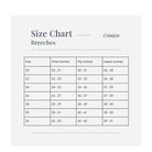 Criniere Breeches size chart