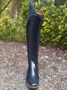 DeNiro Bellini Dressage Boot - Brushed Blue with Mystic Piton Top