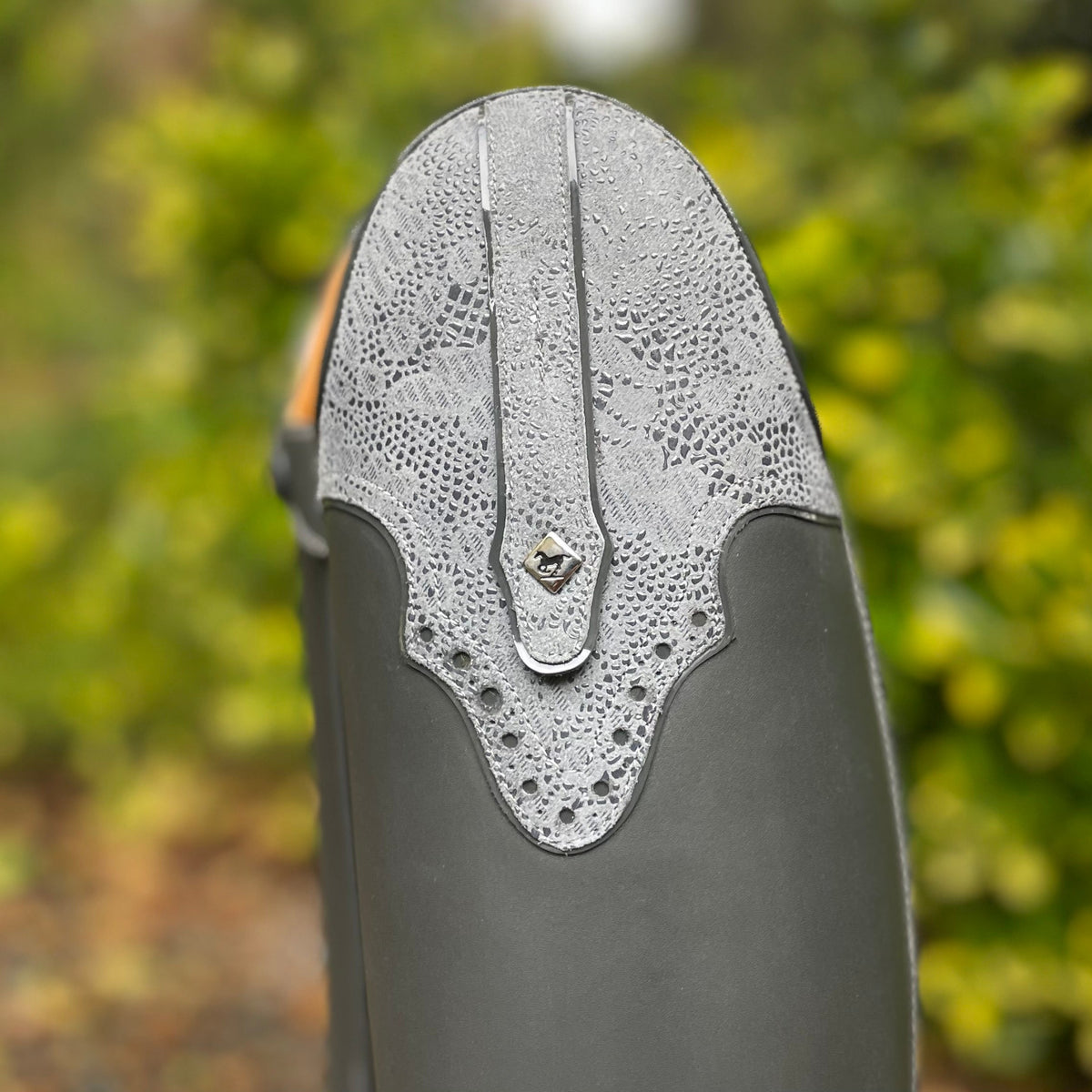 DeNiro Raffaello Dressage Boot - WRAT Anthracite with America Dolcefiore PZO Grigio 38 MA/XS